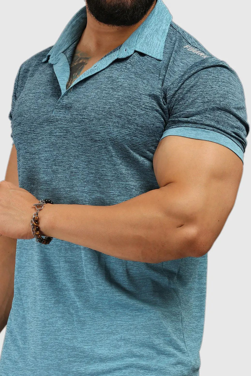 Raw Polo Regular Fit T-shirt Blue by Fuaark Nz