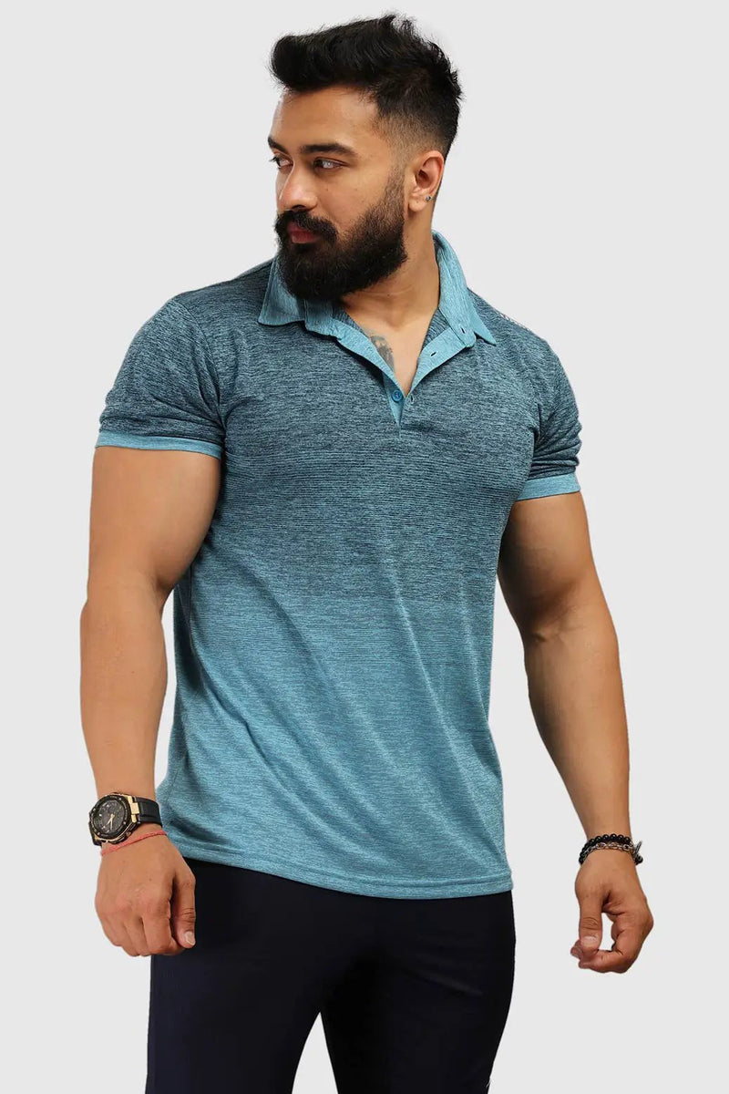 Raw Polo Regular Fit T-shirt Blue by Fuaark Nz