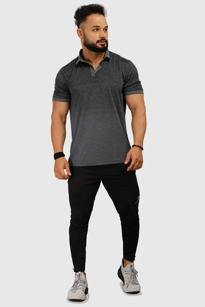 Raw Polo Regular Fit T-shirt Grey by Fuaark Nz