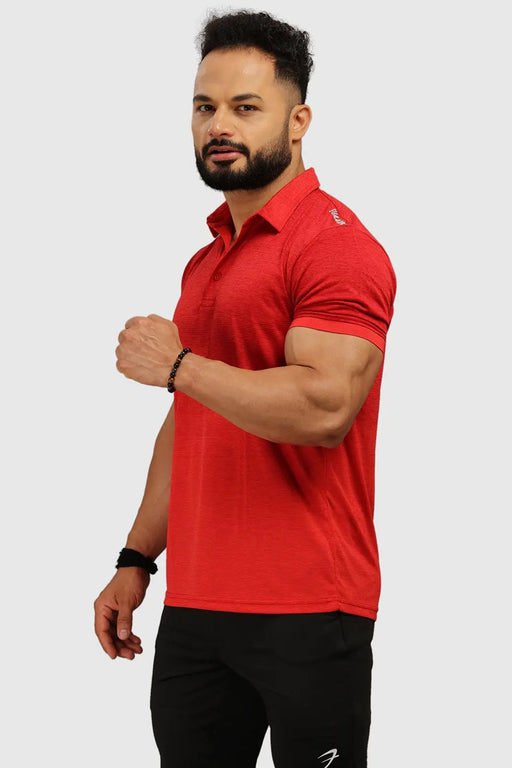 Raw Polo Regular Fit T-shirt Red by Fuaark Nz