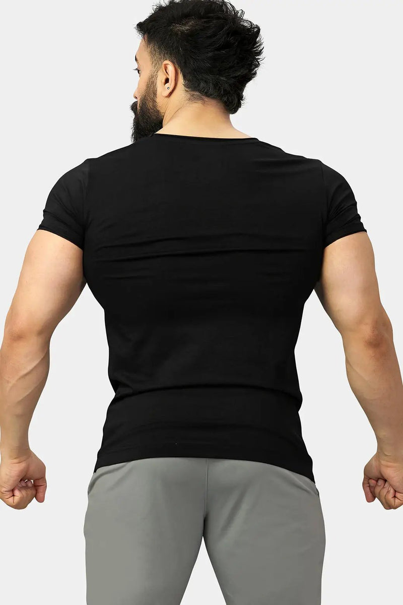 Legacy Scoop Neck T-shirt Black by Fuaark Nz
