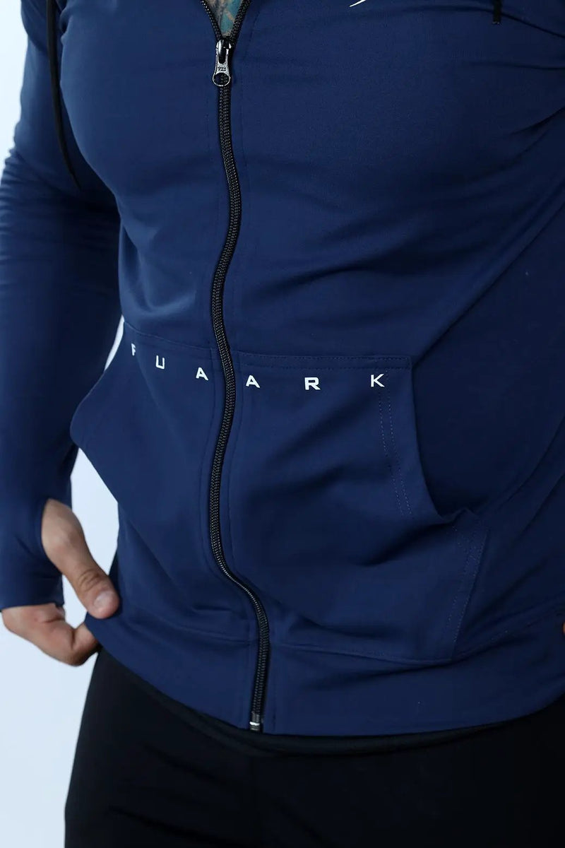 Signature Nylon Jackets Navy by Fuaark Nz