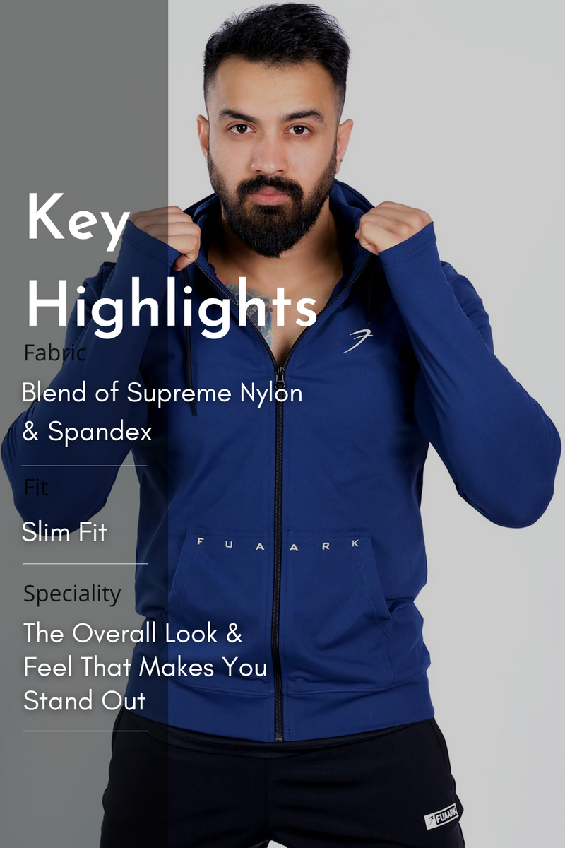Signature Nylon Jackets Navy by Fuaark Nz