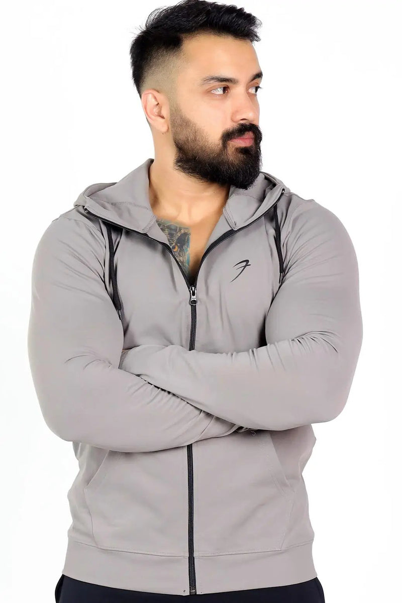 Signature Nylon Jackets Light Grey by Fuaark Nz