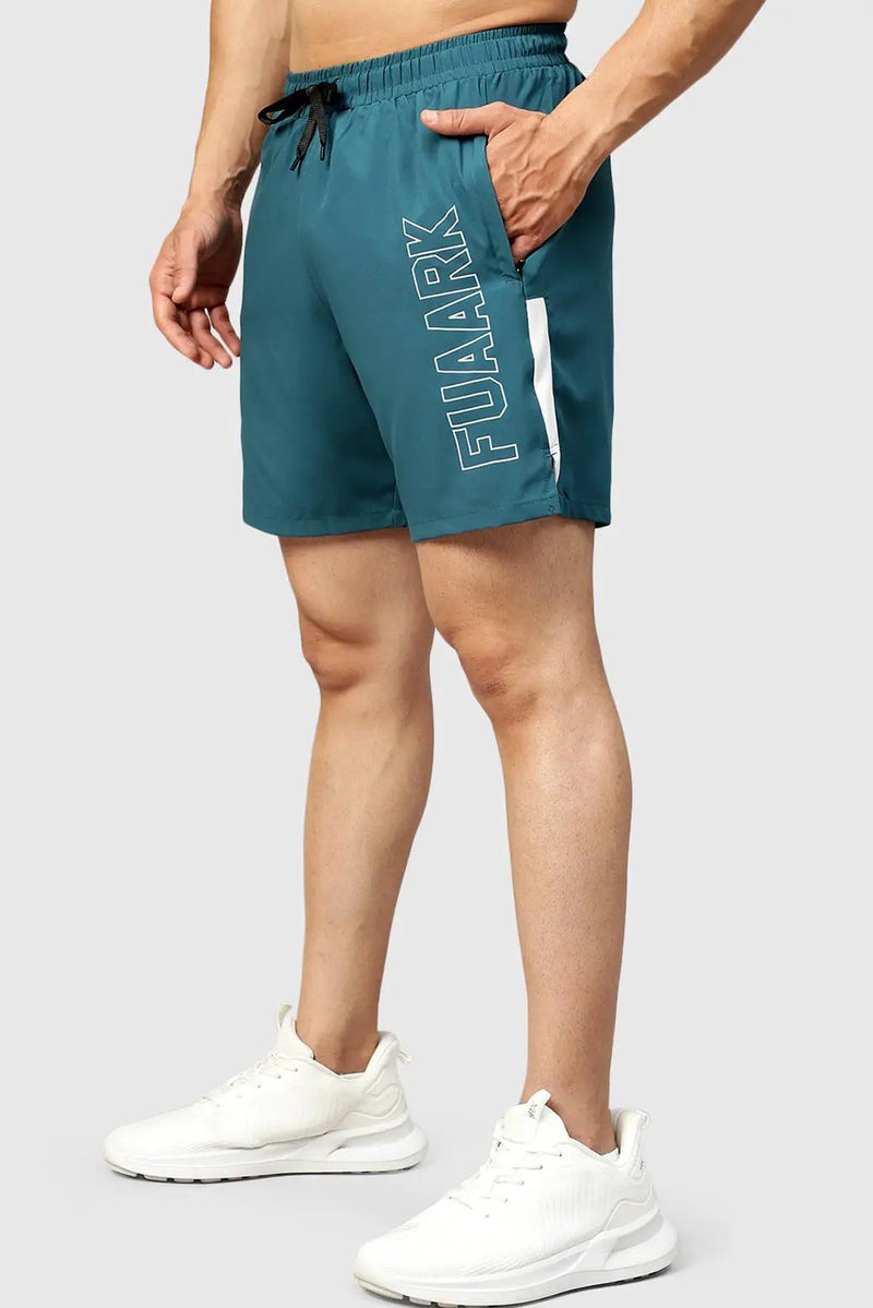 Studio Shorts Teal by Fuaark Nz