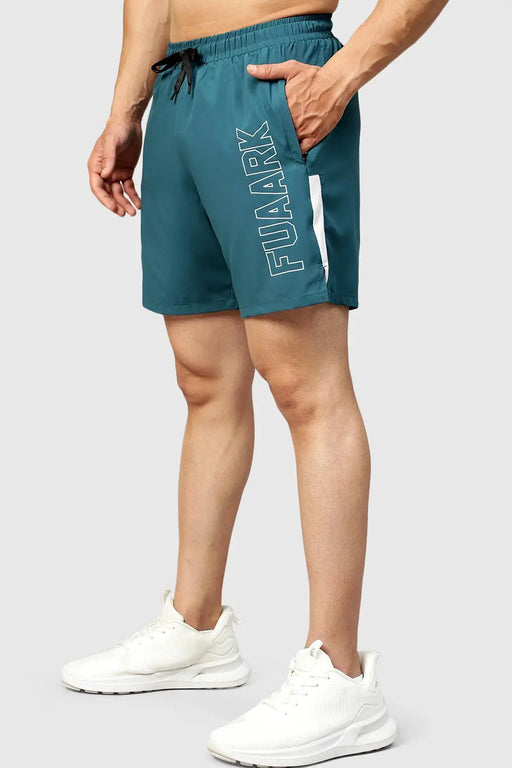 Studio Shorts Teal by Fuaark Nz