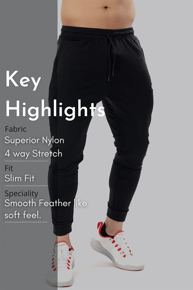 Nylon Supreme Joggers Black by Fuaark Nz