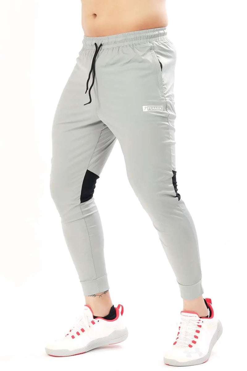 Nylon Supreme Joggers Light Grey by Fuaark Nz