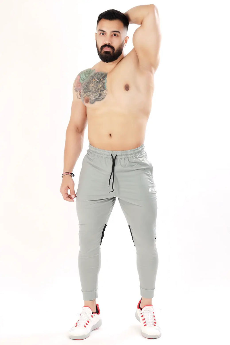 Nylon Supreme Joggers Light Grey by Fuaark Nz