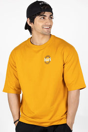 Zodiac Oversized T-shirt Mustard by Fuaark Nz