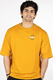 Zodiac Oversized T-shirt Mustard by Fuaark Nz
