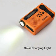 Full Band AM/FM/SW1/SW2 Radio, Torch, Solar Panel & Hand Crank - Power Bank by Habicare