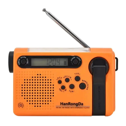Full Band AM/FM/SW1/SW2 Radio, Torch, Solar Panel & Hand Crank - Power Bank by Habicare