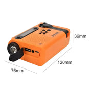 Full Band AM/FM/SW1/SW2 Radio, Torch, Solar Panel & Hand Crank - Power Bank by Habicare
