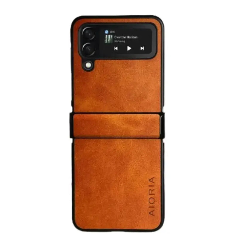 Full Protective Leather Case for Samsung Z Flip by Habicare
