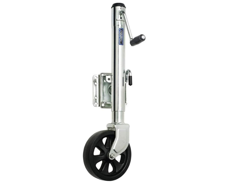 Jockey Wheel Fulton Ring Sw - High-quality jack with wide track design, ideal for marine and utility trailers.
