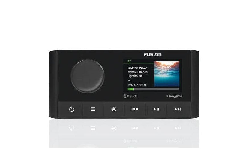 Fusion Marine Stereo MS-RA210, compact marine stereo with Bluetooth and digital display for quality audio.