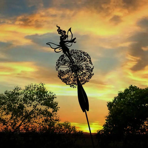 Garden Fairy Dandelion Sculpture Statue by salelink.co.nz