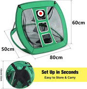Golf Practice Net Hitting Net Golf Chipping Net Kit - Net + Balls + Mats by salelink.co.nz