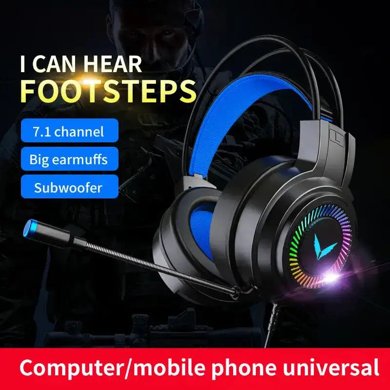 G58 G60 7.1 Gaming Headset with Mic & LED (3 colours available) by Habicare