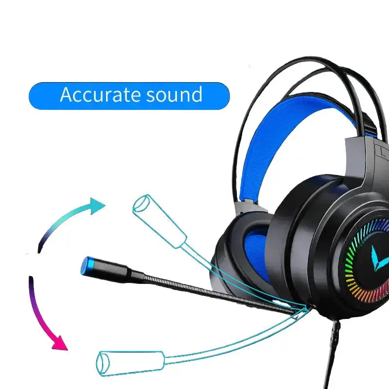 G58 G60 7.1 Gaming Headset with Mic & LED (3 colours available) by Habicare