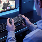 techplus Wireless PS4 Controller With Dual Vibration And 6 Axis Motion 3.5mm Audio Wireless PS4 Controller with Dual Vibration and Motion