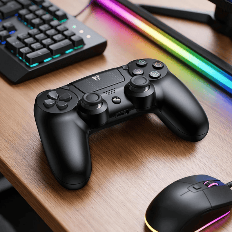 techplus Wireless PS4 Controller With Dual Vibration And 6 Axis Motion 3.5mm Audio Wireless PS4 Controller with Dual Vibration and Motion