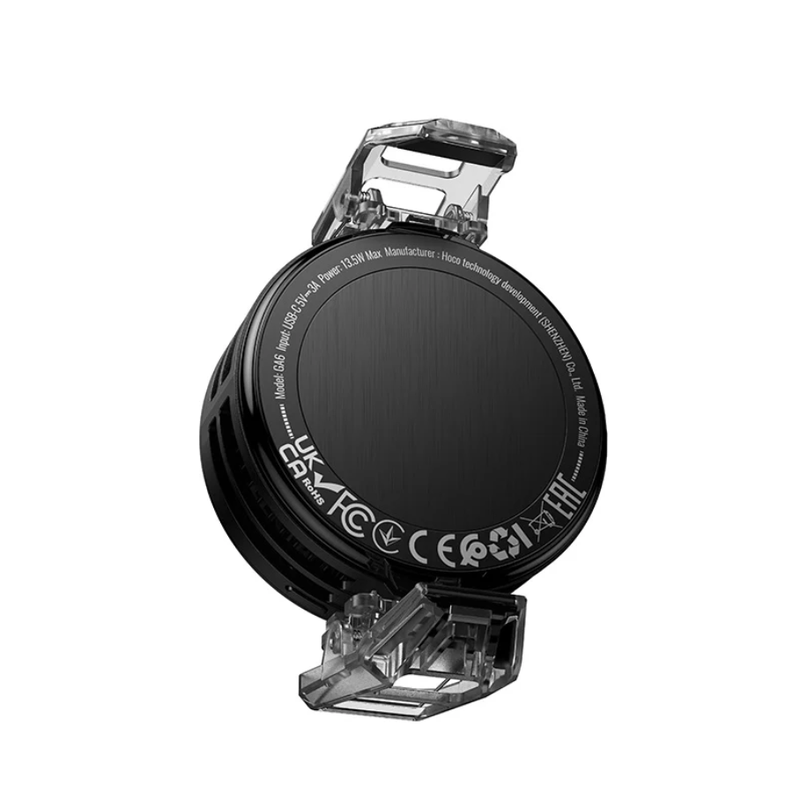 techplus GA6 Magnetic Phone Cooler With 7300 RPM Fan And RGB Light Clip On Mount GA6 Magnetic Phone Cooler with 7300 RPM RGB Fan