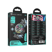 techplus GA6 Magnetic Phone Cooler With 7300 RPM Fan And RGB Light Clip On Mount GA6 Magnetic Phone Cooler with 7300 RPM RGB Fan