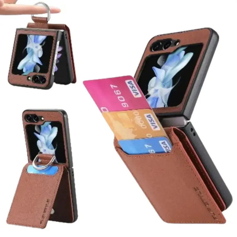 Leather Case for Samsung Galaxy Z Flip Series (Available in 7 colours) by Habicare