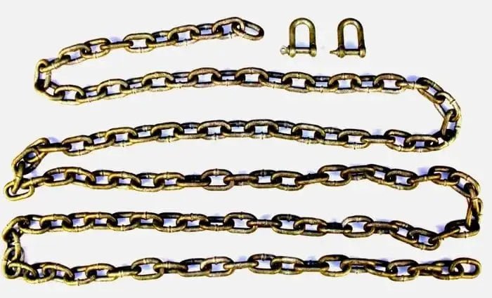 Sea- Harvester Anchor Chains Anchor Chain Pack 3M X 6mm, Includes 2 Shackles