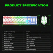Gaming Keyboard & Mouse Combo – LED Backlight by Habicare