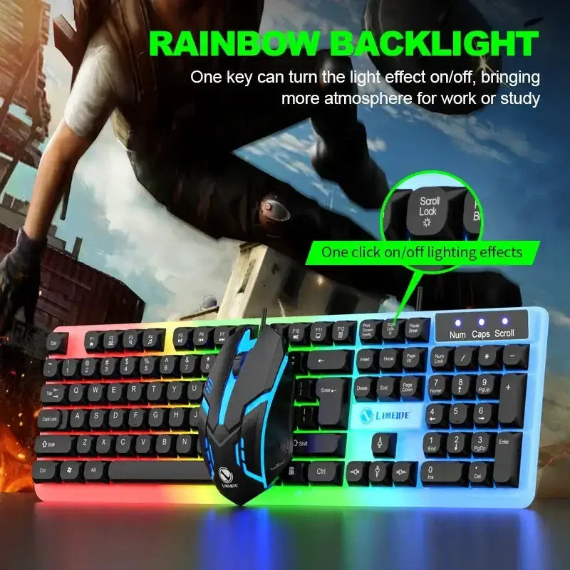 Gaming Keyboard & Mouse Combo – LED Backlight by Habicare
