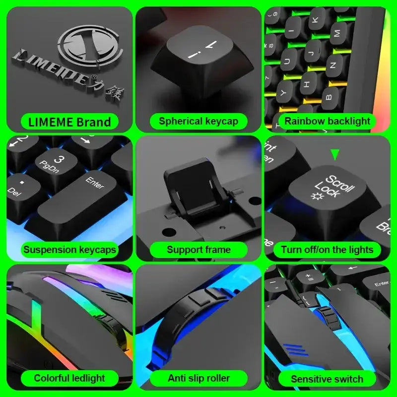 Gaming Keyboard & Mouse Combo – LED Backlight by Habicare