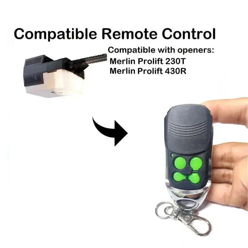 Habicare 433.92MHz Merlin Garage Door Remote For M832 M842 M844 230T 430R Merlin 433.92MHz Garage Door Remote M832 M842 M844