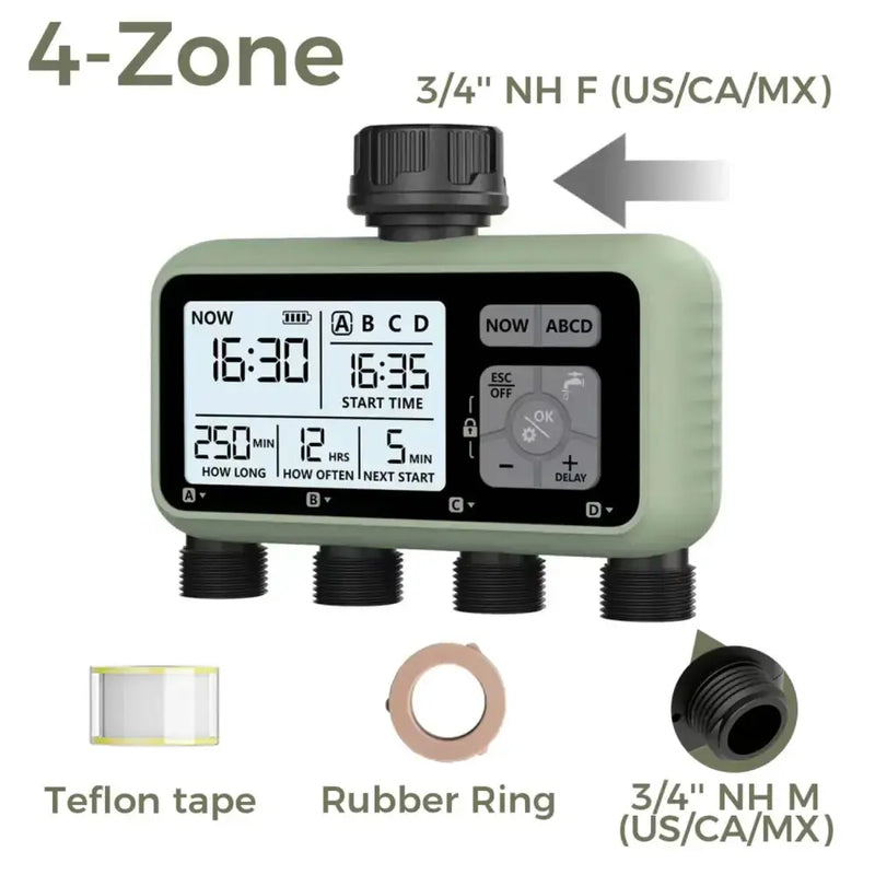 Garden Water Timer – 3-Outlet (6 types available) by Habicare