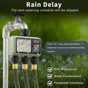 Garden Water Timer – 3-Outlet (6 types available) by Habicare
