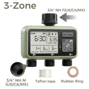 Garden Water Timer – 3-Outlet (6 types available) by Habicare