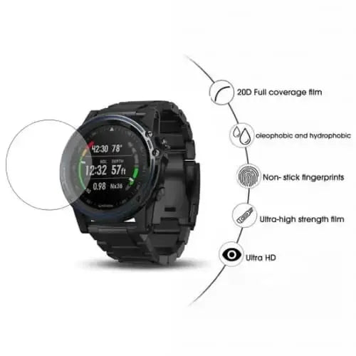 Screen Protectors for Garmin Descent Mk1 (Pack of 5) by Habicare