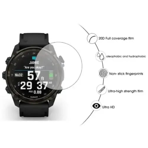 Screen Protectors for Garmin Descent Mk3i (43mm) (Pack of 5) by Habicare