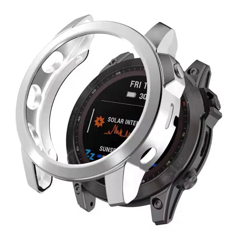 Protective Case for Garmin epix Pro (Gen 2) 47mm (Silver) by That Watch Shop