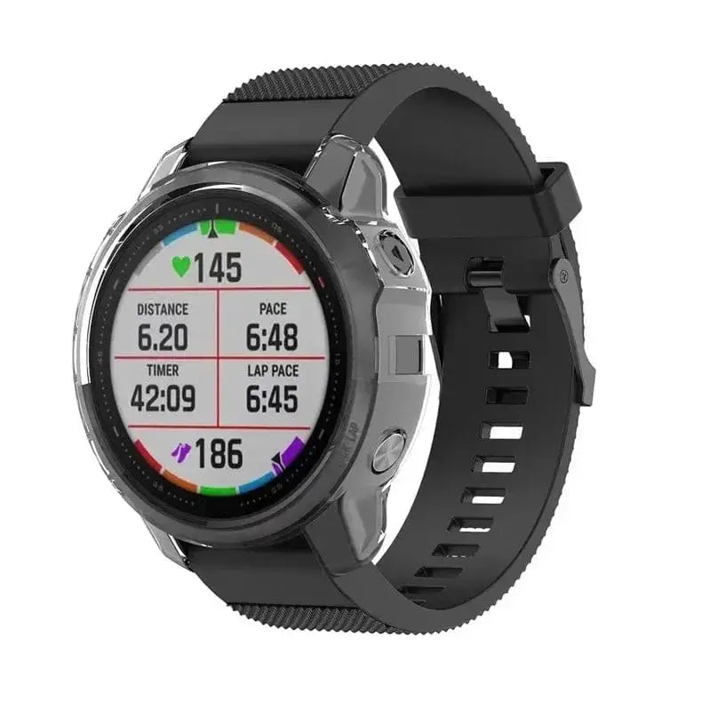 Protective Case for Garmin fenix 6/6 Pro Series (Clear) by Habicare