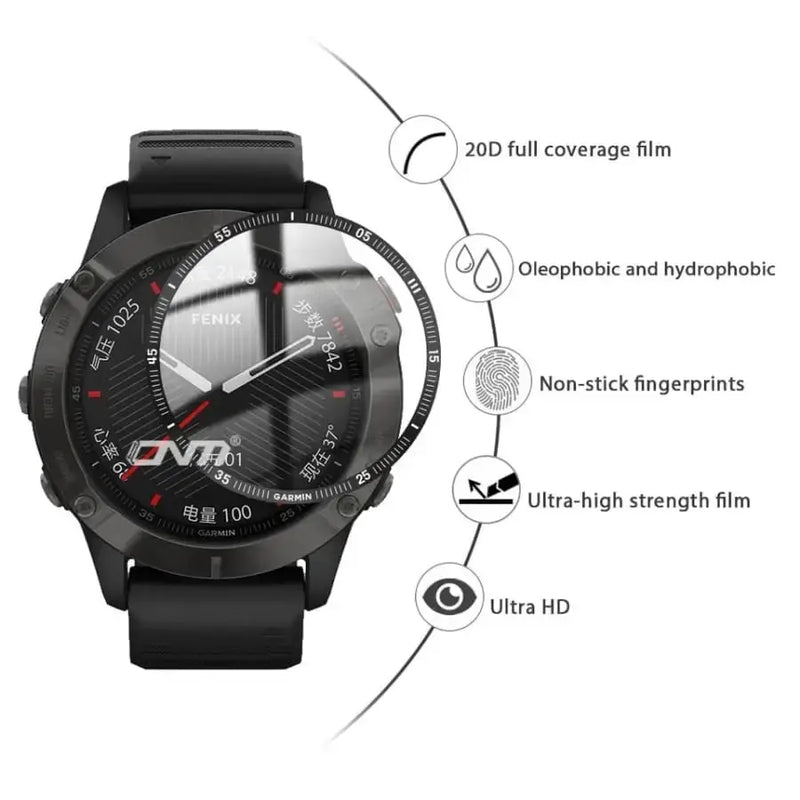 Screen Protectors for Garmin fenix 6/6 Pro Series (Pack of 5) by Habicare