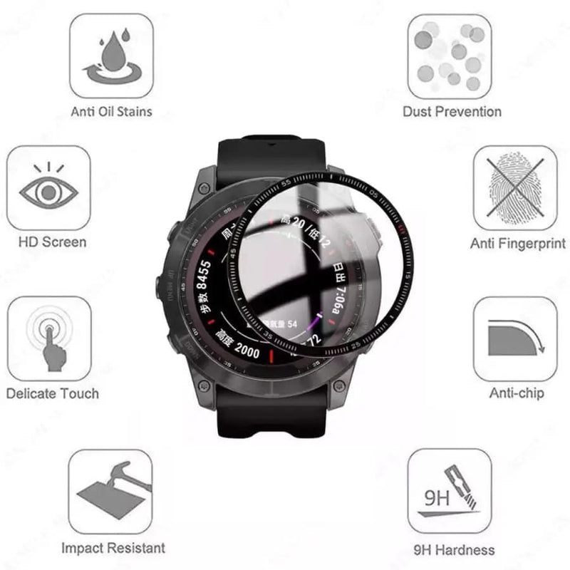 That Watch Shop Watch Screen Protector Garmin Fenix 6S Screen Protectors Pack Of 4 Tempered Glass Garmin Fenix 6S Screen Protectors Pack 4 Tempered Glass