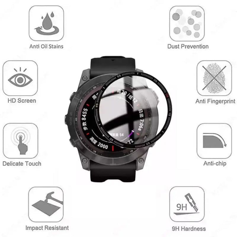 Screen Protectors for Garmin Fenix 6S/6S Pro Series Watch (Pack of 5) by Habicare