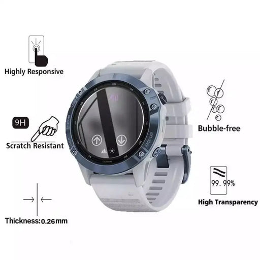 Screen Protectors for Garmin fenix 6X/6X Pro Series (Pack of 5) by Habicare