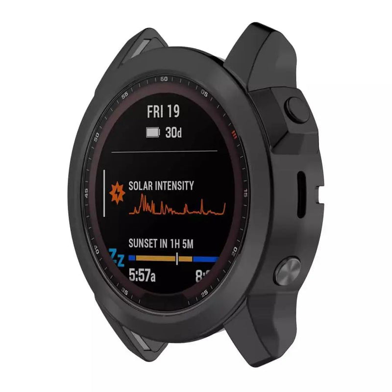 Garmin fenix 7S/7S Pro Series Protective Case for (Black) by That Watch Shop