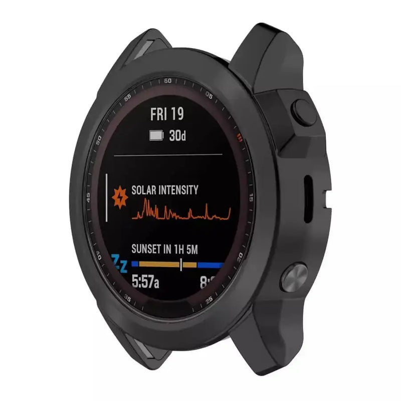Protective Case for Garmin fenix 7X/7X Pro Series (Black) by Habicare
