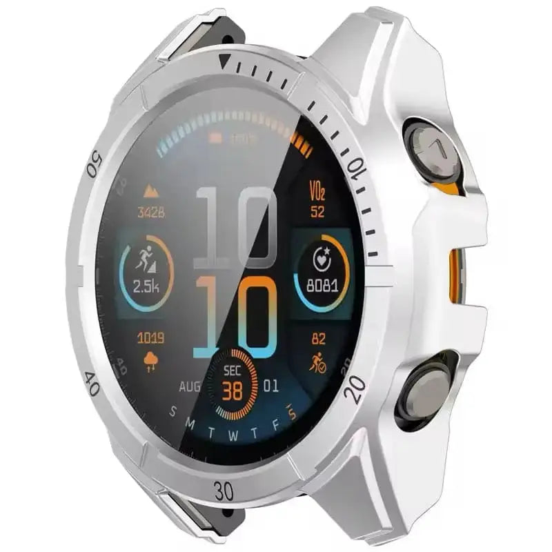 Protective Case for Garmin fenix 8 (43mm) Series (Silver) by Habicare