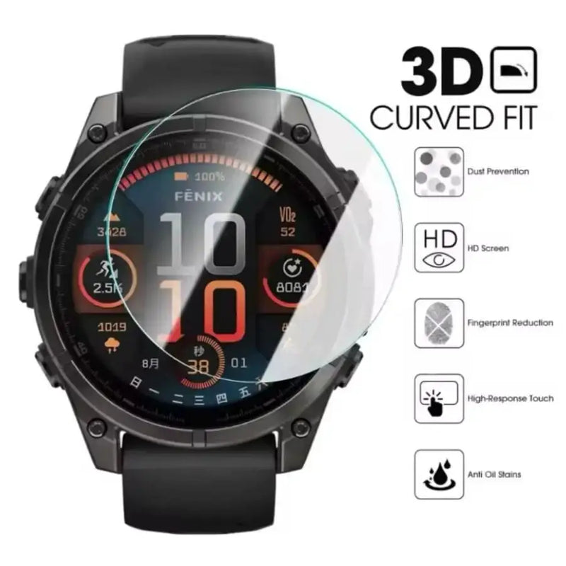 Screen Protectors for Garmin fenix 8 (43mm) Series (Pack of 5) by Habicare